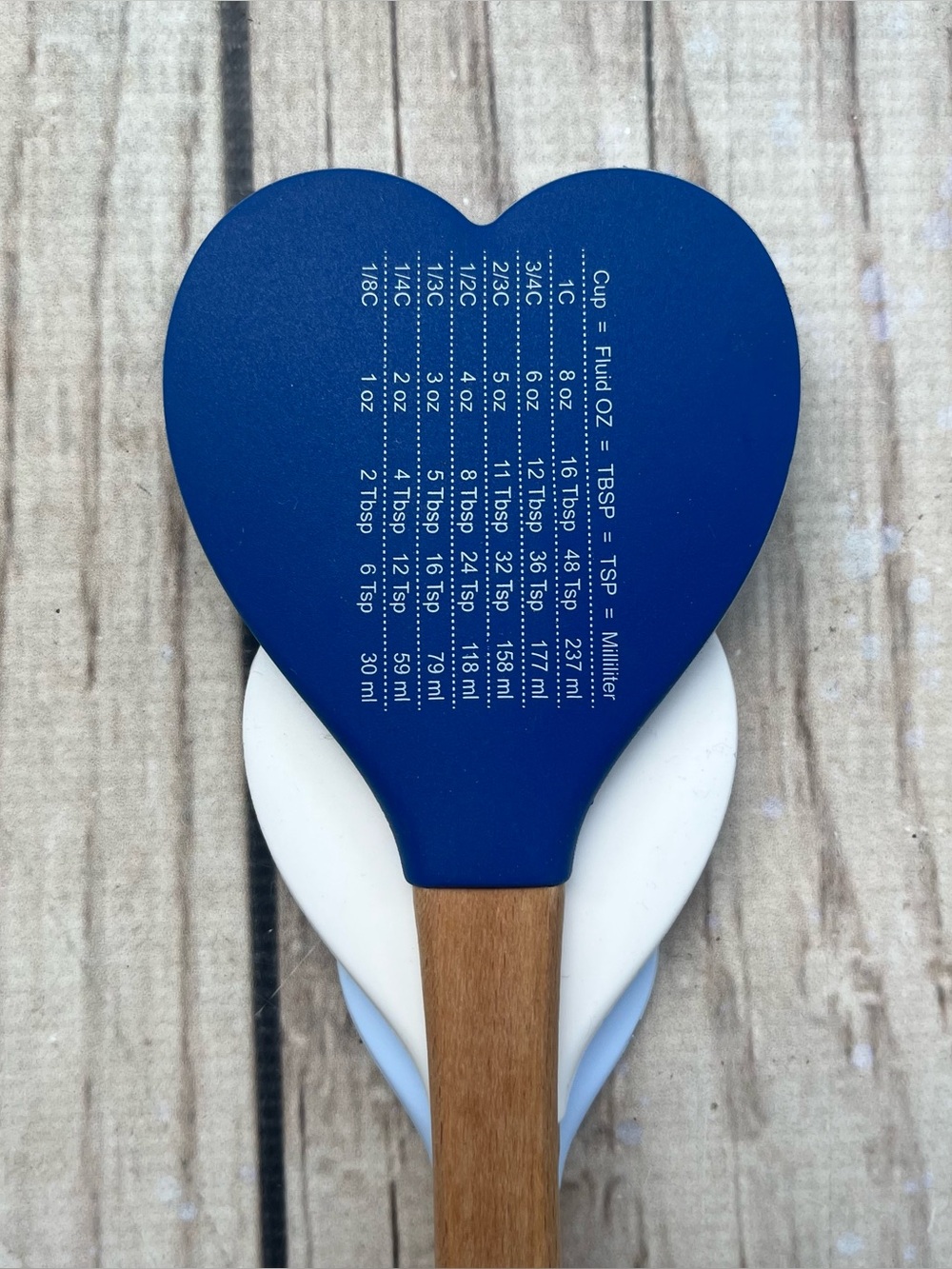 CWC Cook With Color 3 Piece Heart Shape Spatula Set 4th July Stars & Stripes - Picture 12 of 12